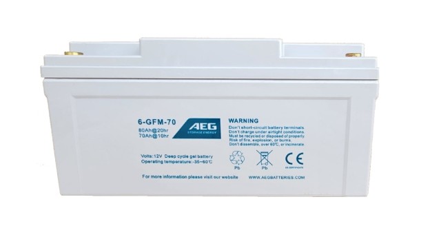 ΜΠΑΤΑΡΙΑ AEG STORAGE 6-GFM-70 ΒΑΘΕΙΑΣ ΕΚΦΟΡΤΙΣΗΣ VRLA AGM-GEL 12V80AH c20